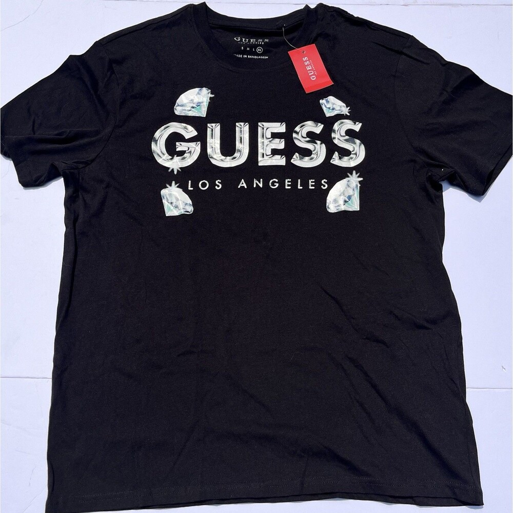 Guess Los Angeles Men’s Short Sleeve T-Shirt Black Sz: XL
